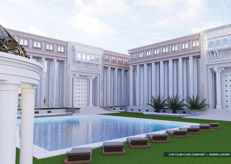 Sky Om City Grand Resort Style Clubhouse and Swimming Pool